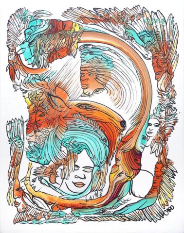 Votre Toile Énergétique Personnalisée - Caroline Piche - Artiste